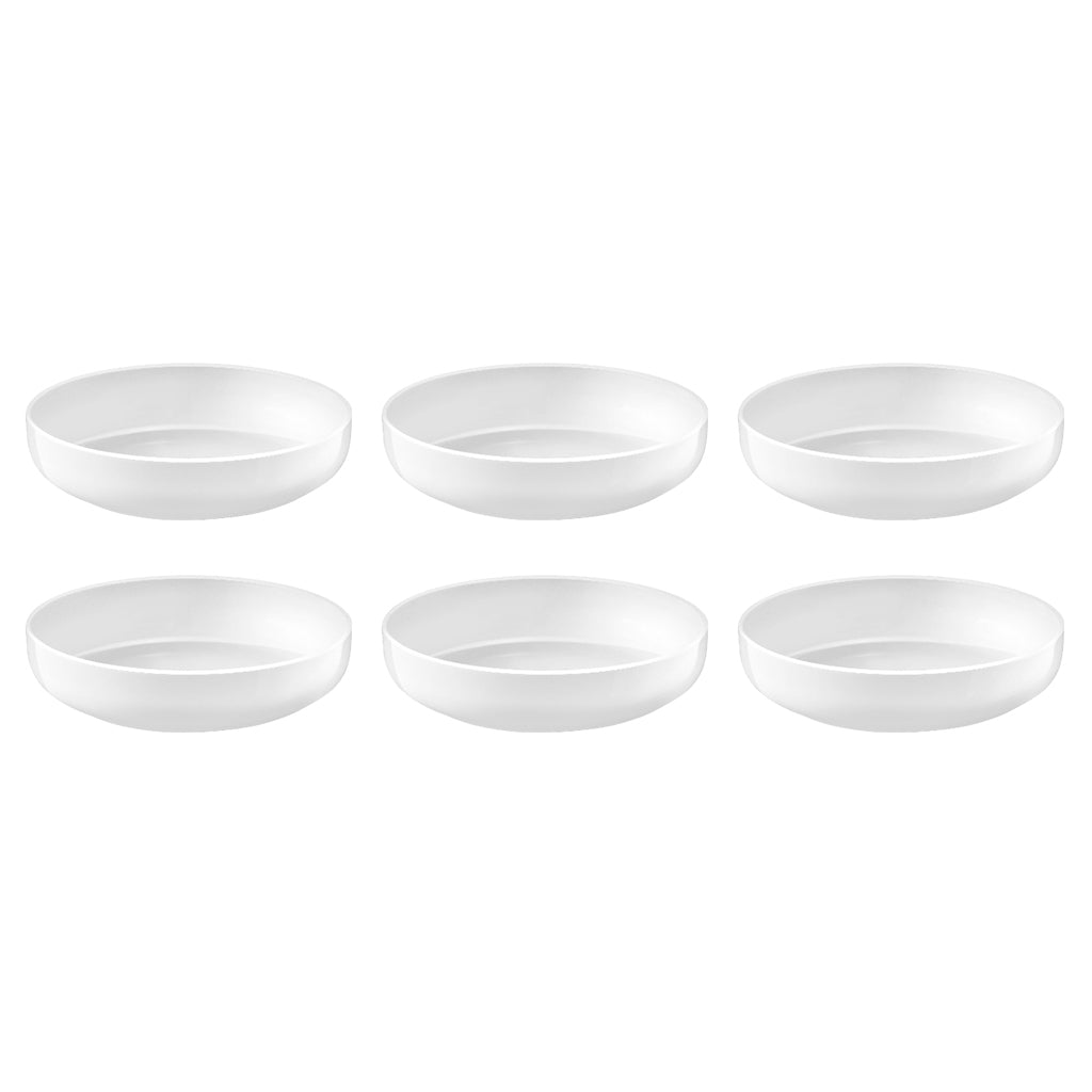 Médard de Noblat - Assiette à salade Yaka Blanc 20 cm (lot de 6)