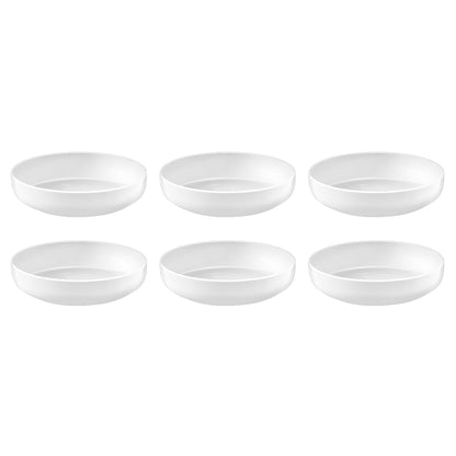 Médard de Noblat - Assiette à salade Yaka Blanc 20 cm (lot de 6)