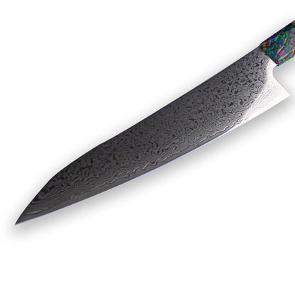 Diamond Epoxy Jewels Damascus Koksmes 23 cm - Special Edition Shinrai Japan 