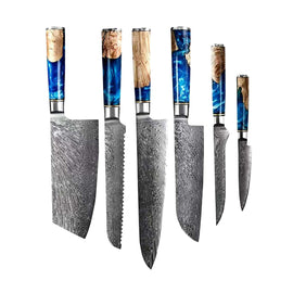 Epoxy Sapphire Series - 6-delige messenset Shinrai Japan 